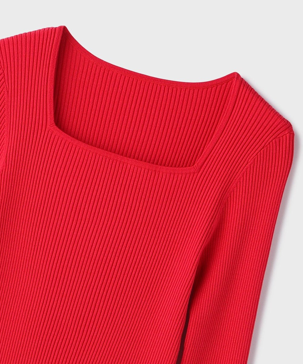 GRACE CONTINENTAL ハイゲージリブニットトップ 