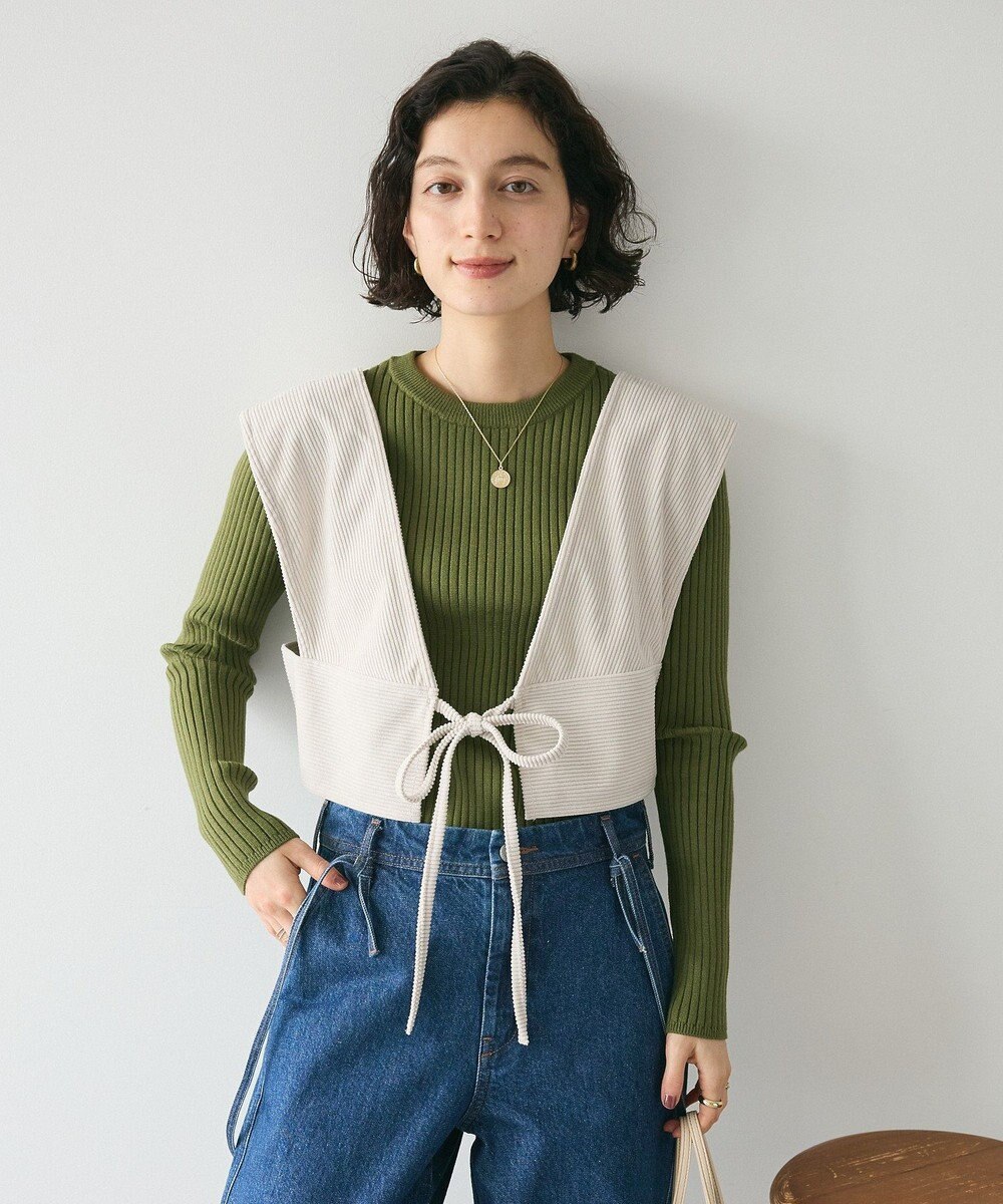 CRAFT STANDARD BOUTIQUE 2WAYカットコーデュロイビスチェ 