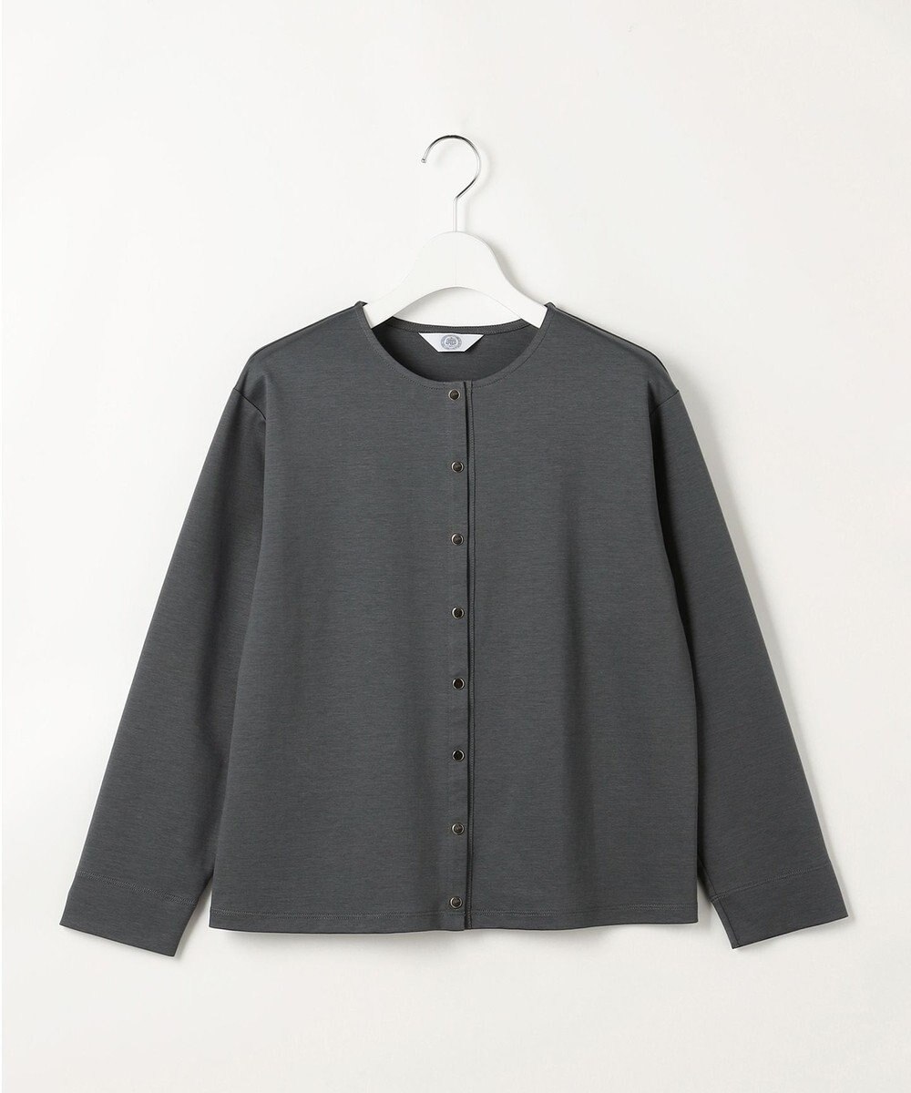 J.PRESS LADIES S 40Gポンチ クルーネック カーディガン 