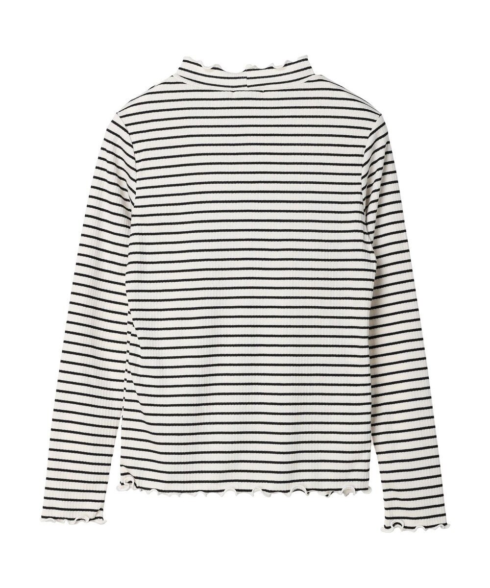 earth music&ecology チェーンリブハイネックプルオーバー 