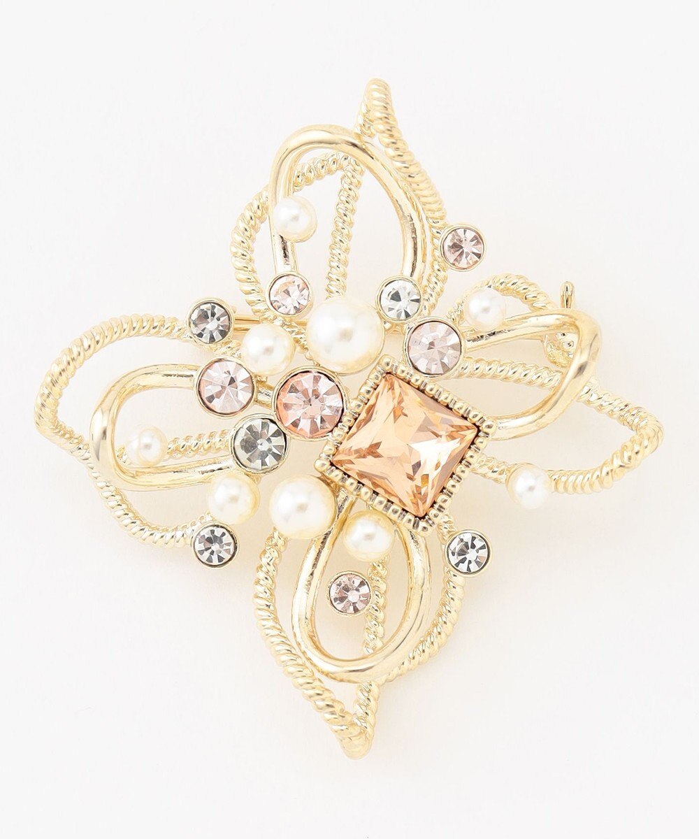 ANY SIS フルールビジュー調 ブローチ 