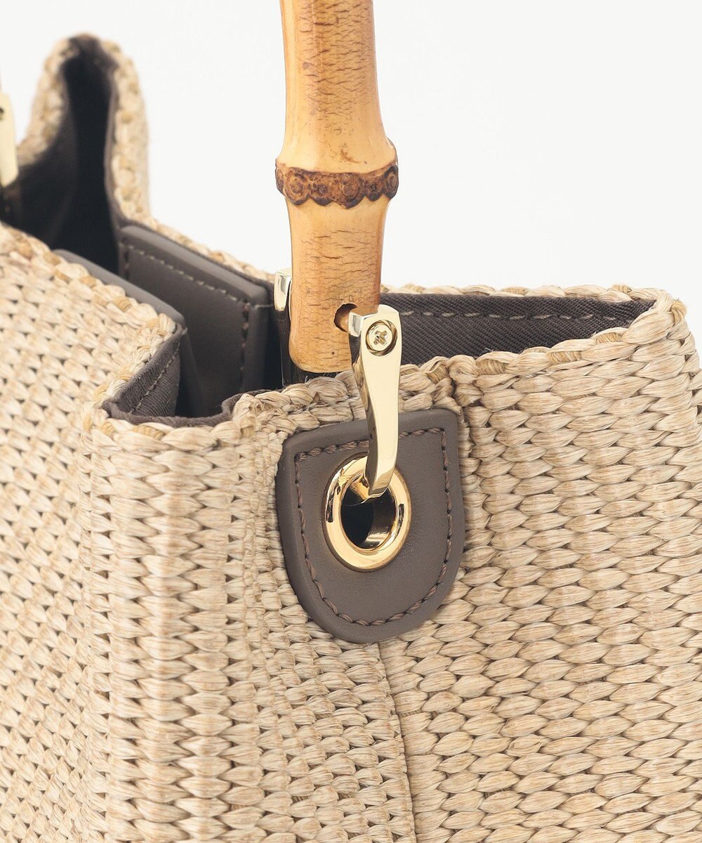 J.PRESS LADIES 【2way】 バンブー カゴ バッグ 