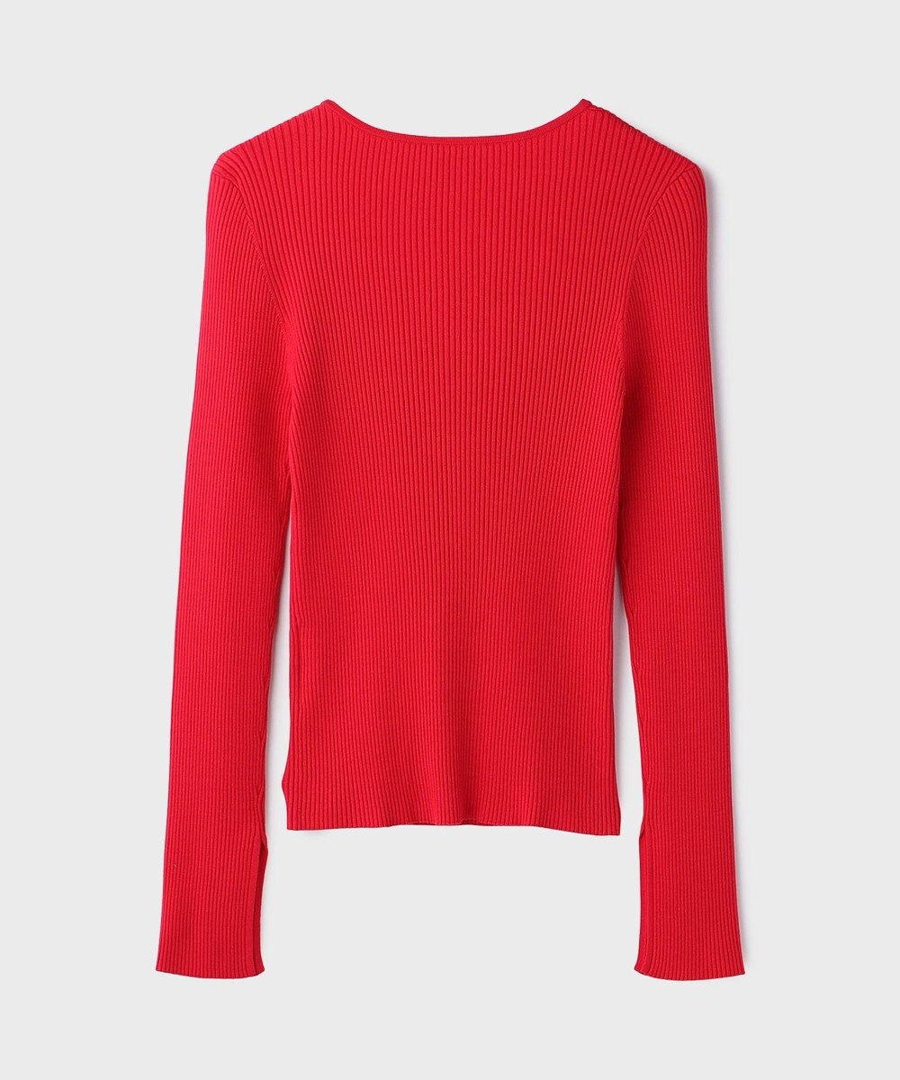 GRACE CONTINENTAL ハイゲージリブニットトップ 