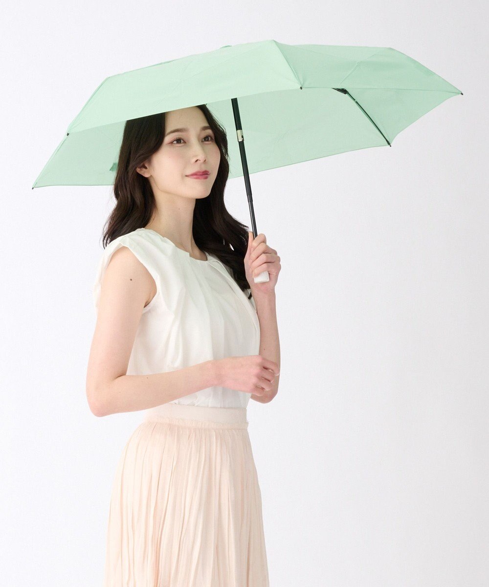 MOONBAT 【3秒でたためる傘/自動開閉】urawaza 小町(ウラワザ コマチ)  折りたたみ傘 無地 コンパクト 50cm 