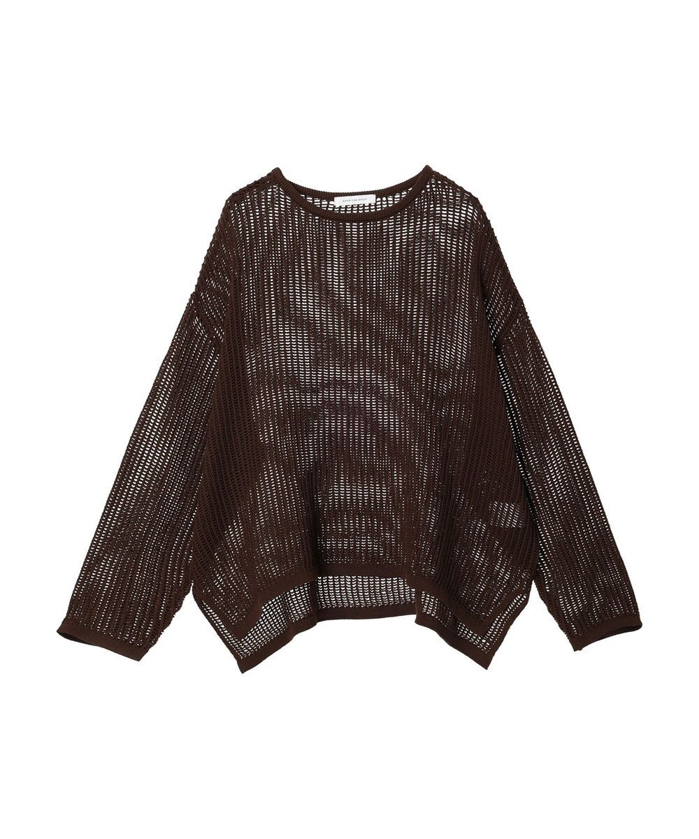 AMERICAN HOLIC 透かし編みメッシュニットプルオーバー 