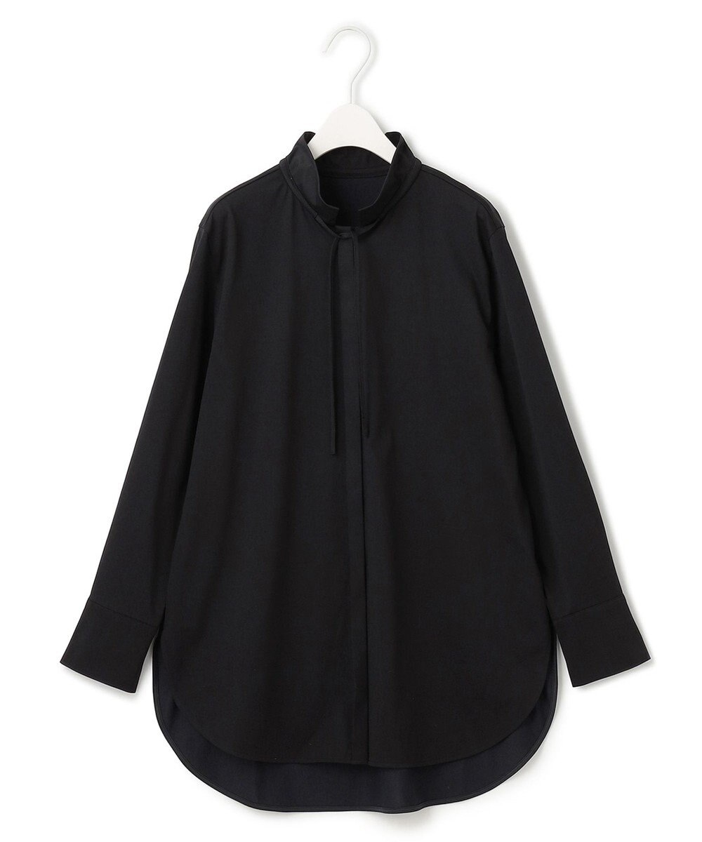 ICB 【洗える】ブラウスライクジャージー ボウタイデザインカットソー 