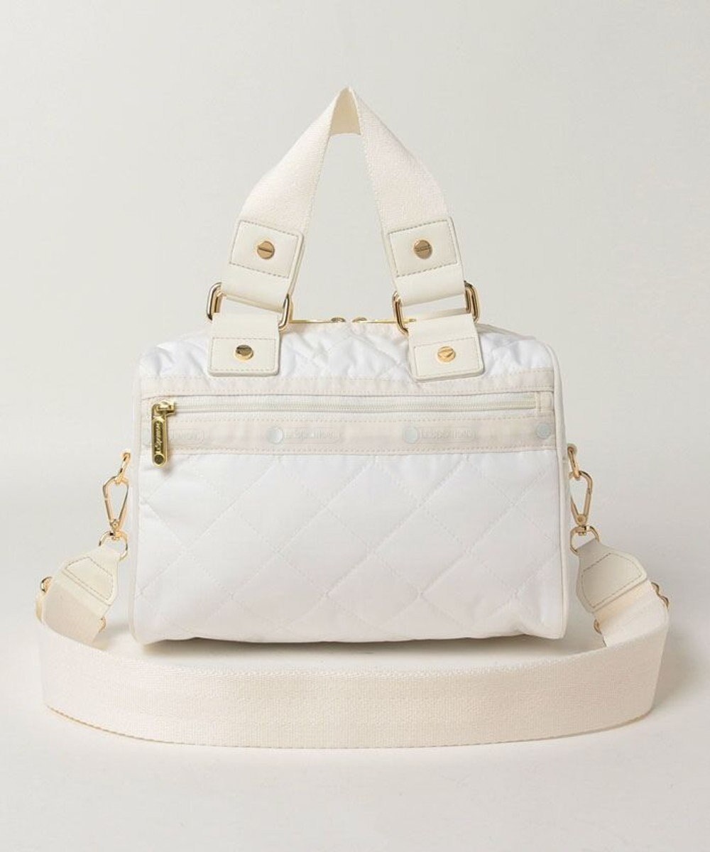 LeSportsac MINI SATCHEL BAG/ピュアホワイトキルト 