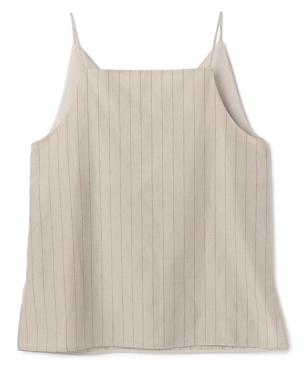 BEIGE， ERYTH / リネンストライプ キャミソール 