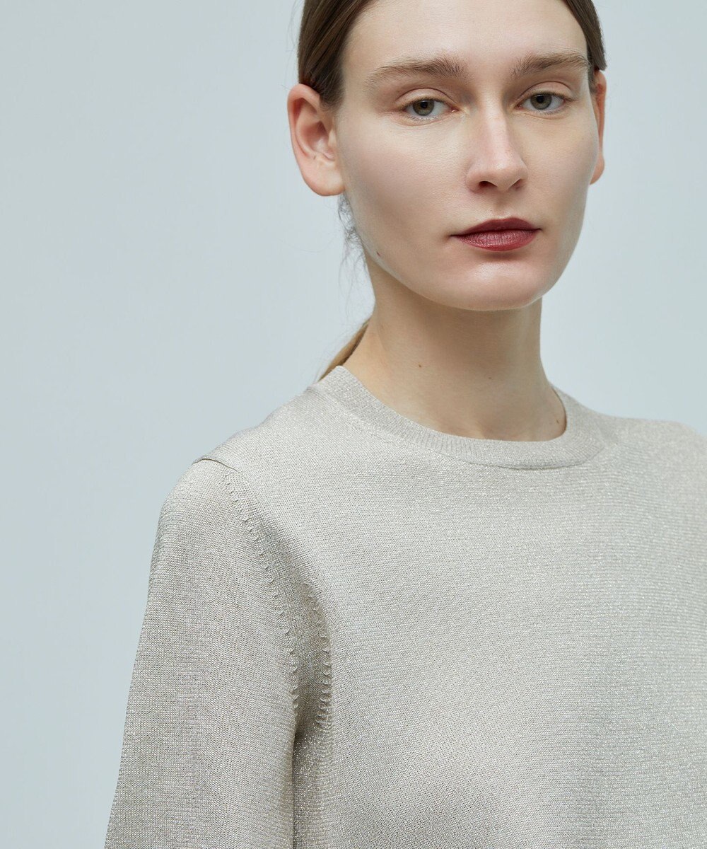 BEIGE， 【S-size】JUSSIEU / ラメ プルオーバーニット 
