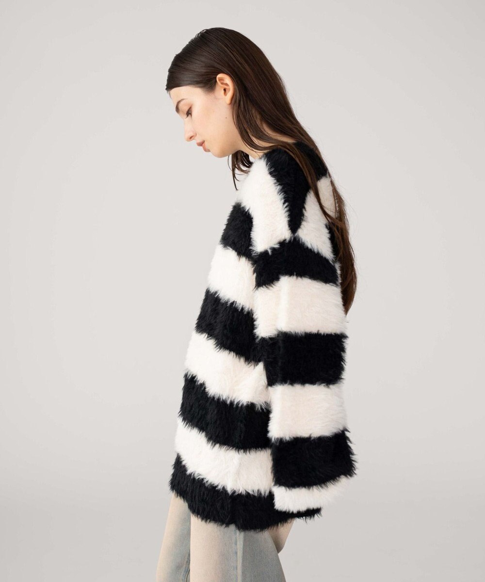 WEGO 【2025秋冬新作/ユニセックス着用ITEM/MLサイズ展開】フェザーニットプルオーバー 