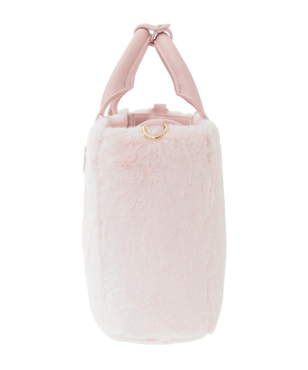 Maison de FLEUR 【限定カラーあり】フェイクファー中仕切りバッグ 