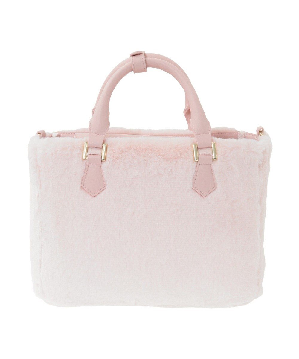 Maison de FLEUR 【限定カラーあり】フェイクファー中仕切りバッグ 