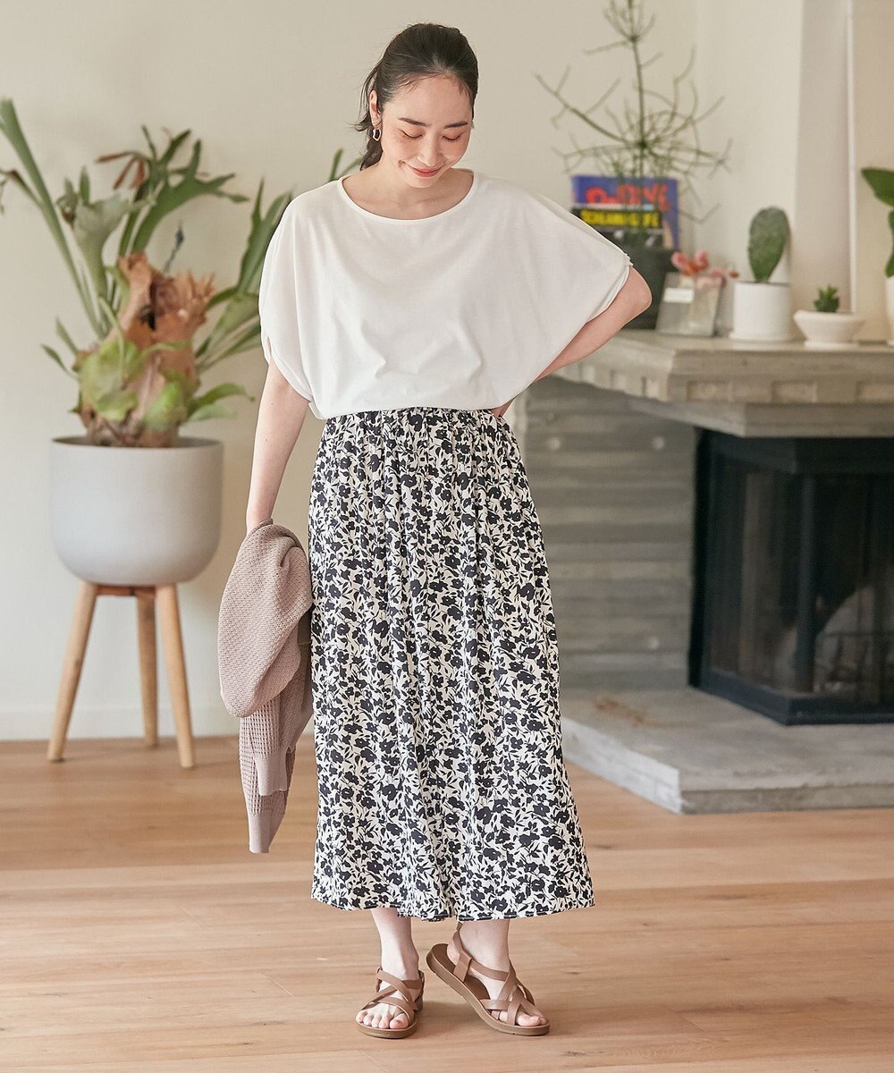 ANY 【洗濯機可能・ウエストゴム】リラックススカーチョ 