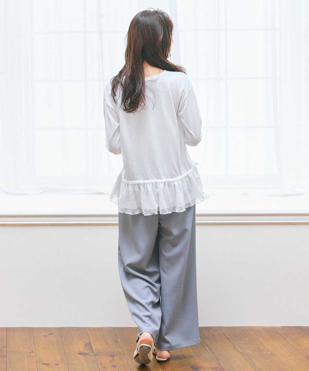 Feroux フリルぺプラム カットソー 