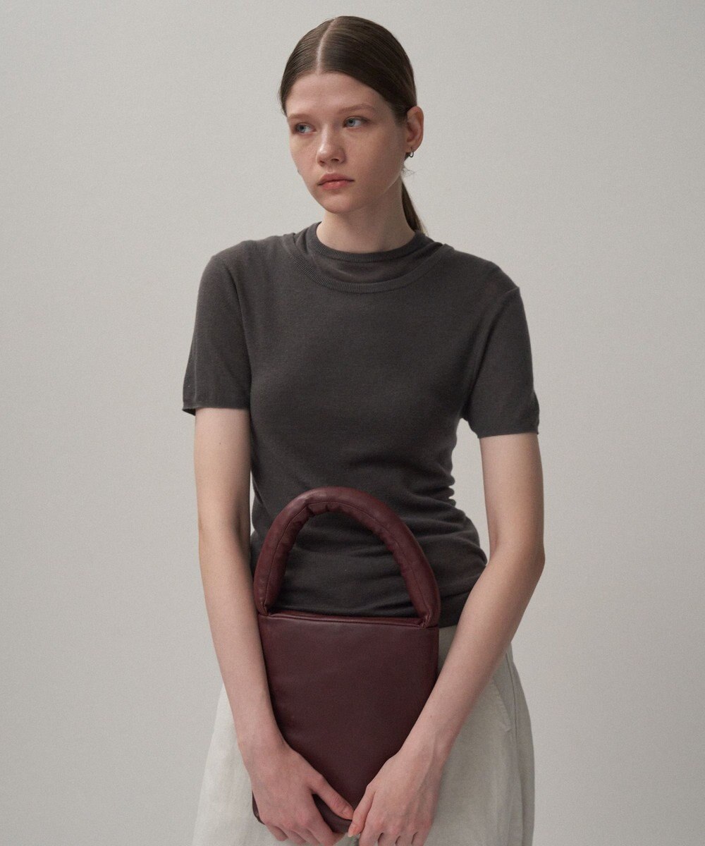 ATON SILK BLENDED CIRCULAR RIB | フィットレイヤードＴシャツ 