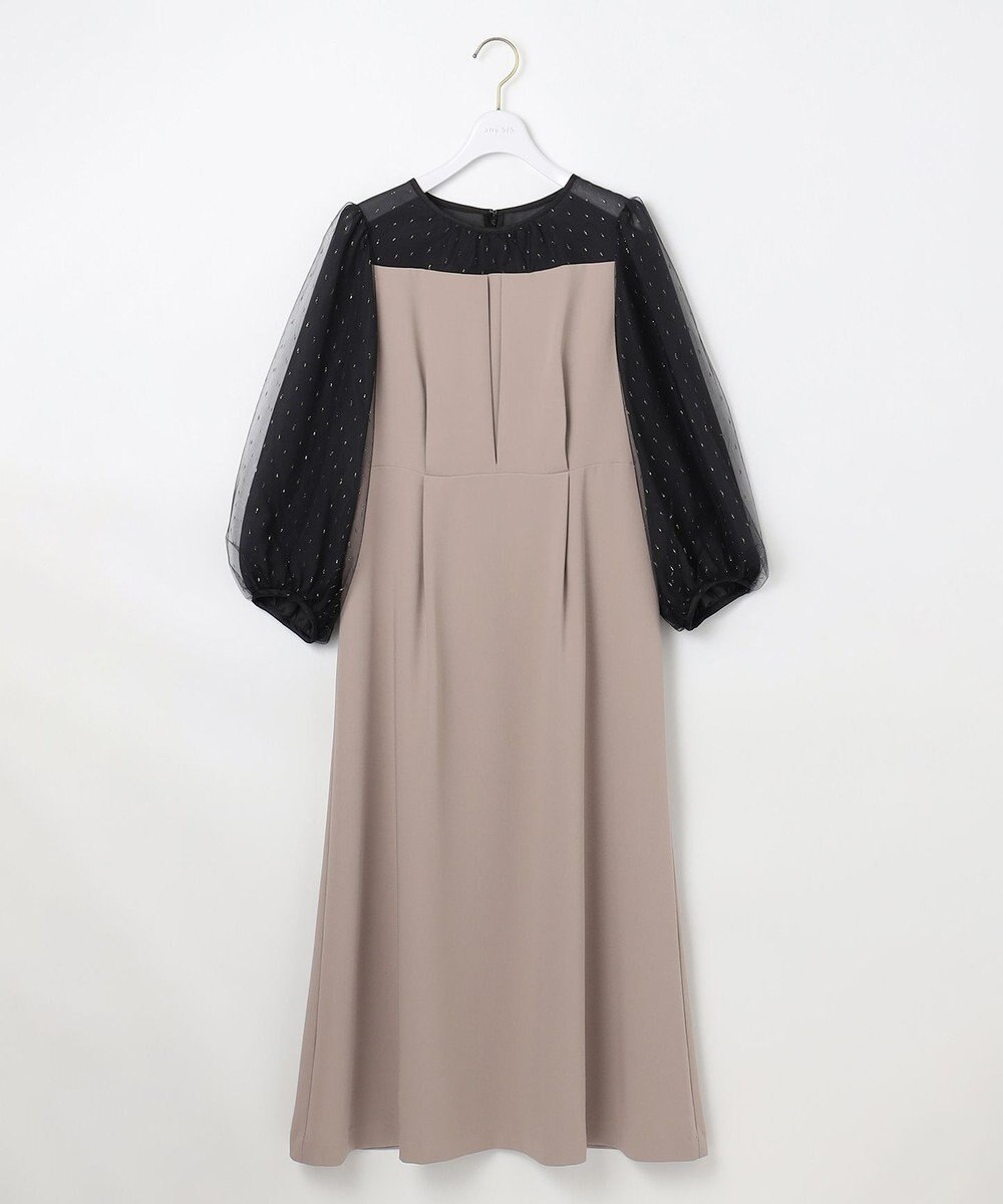 ANY SIS 【Lily Calin】シャイニードットコンビ ドレス 