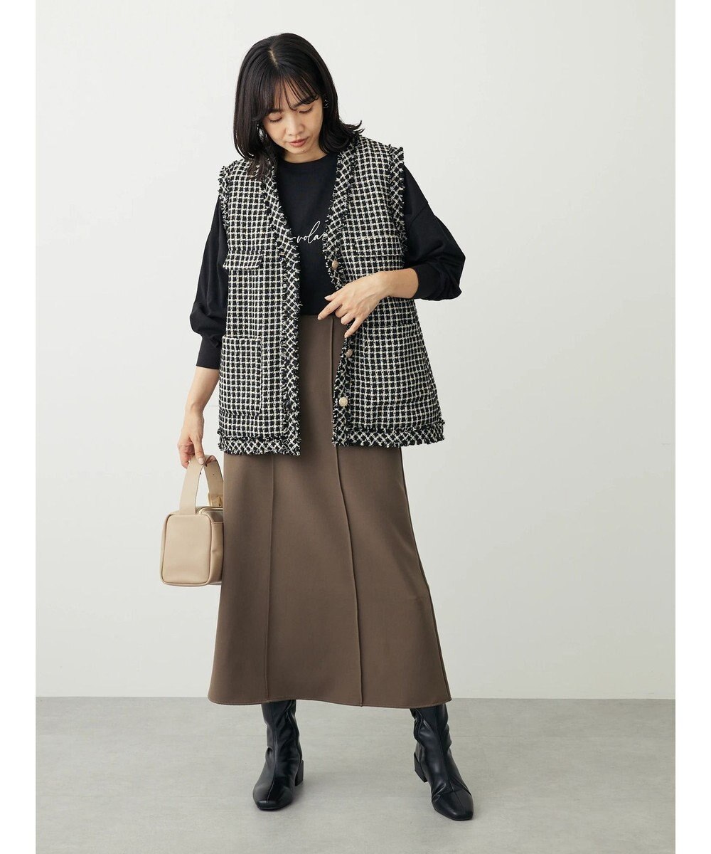 Green Parks ・ＥＬＥＮＣＡＲＥ　ＤＵＥ　ツィードノーカラーベスト 