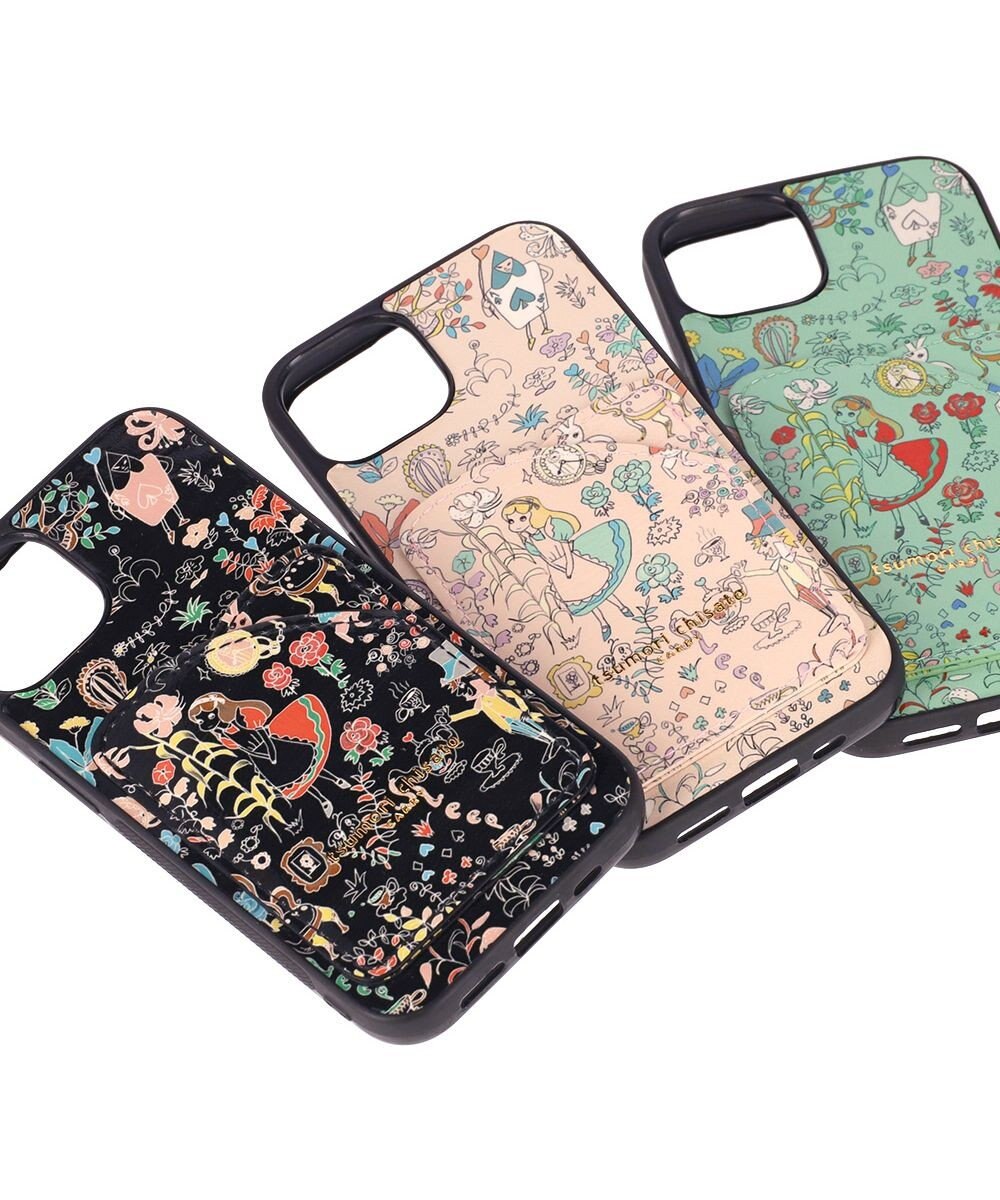 tsumori chisato CARRY 不思議の国のアリス iPhoneケース バックカバー （iPhone 13 / 14対応） 