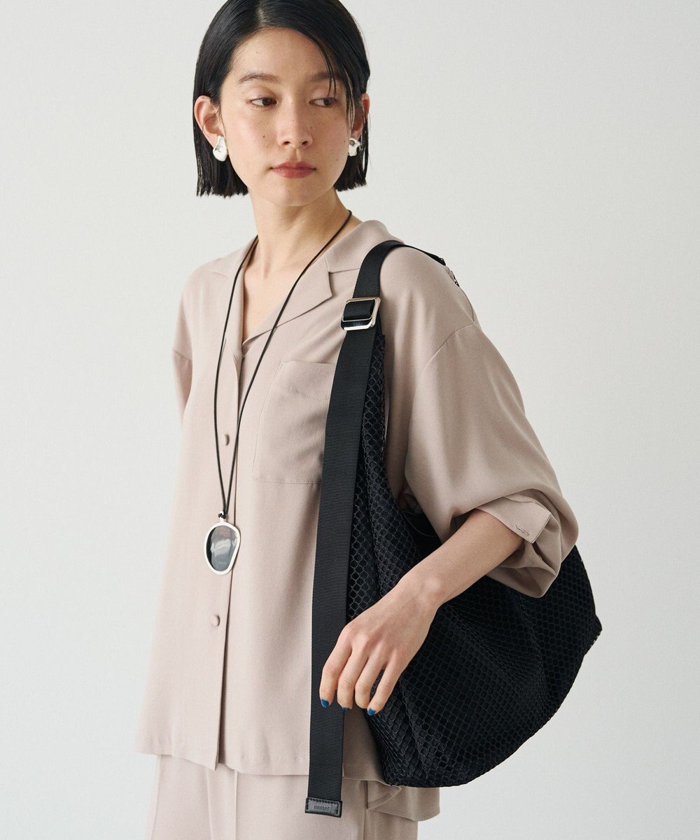 russet ≪A4サイズ収納可能≫メッシュホーボーバッグ(CE-1749) 