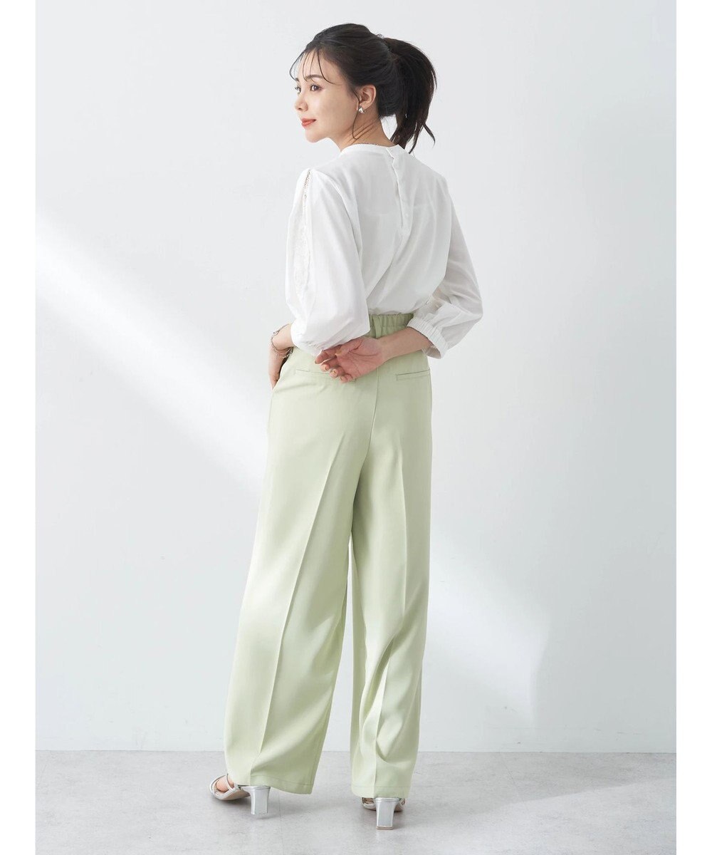 earth music&ecology レーススリーブブラウス 