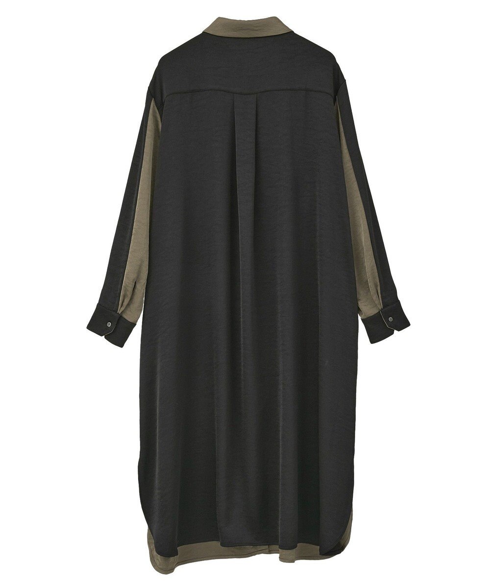 YECCA VECCA ヴィンテージサテンシャツワンピース 