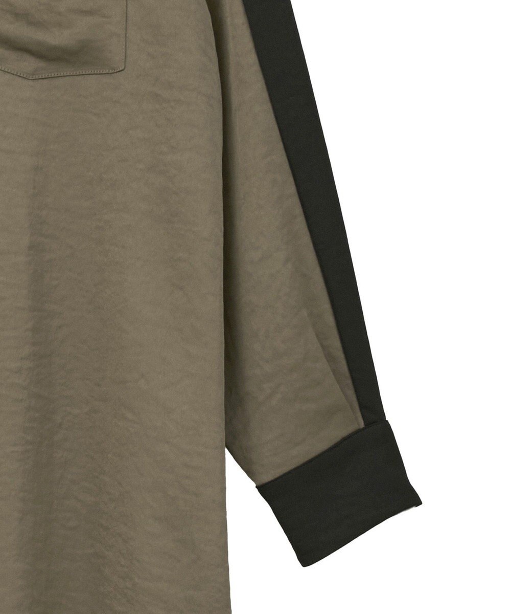 YECCA VECCA ヴィンテージサテンシャツワンピース 