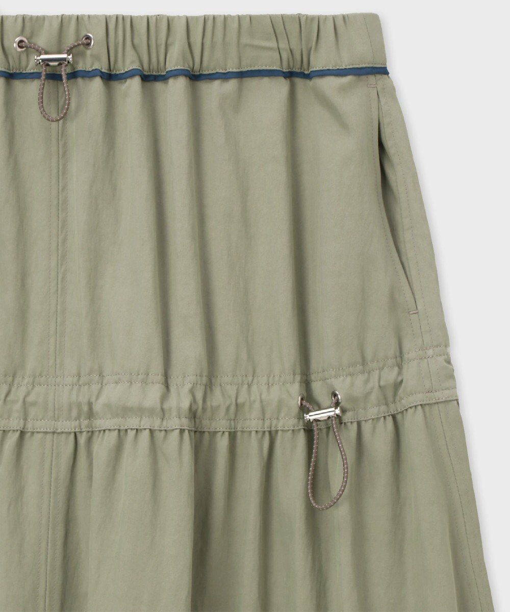 Paul Smith ドロストコード レーヨン スカート 