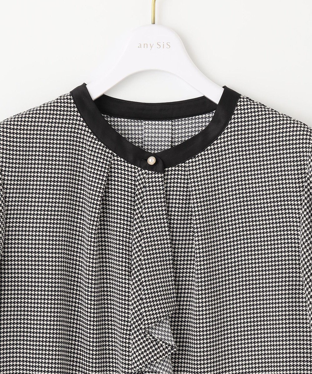 ANY SIS S 【洗える】ラッフルボウ ブラウス 