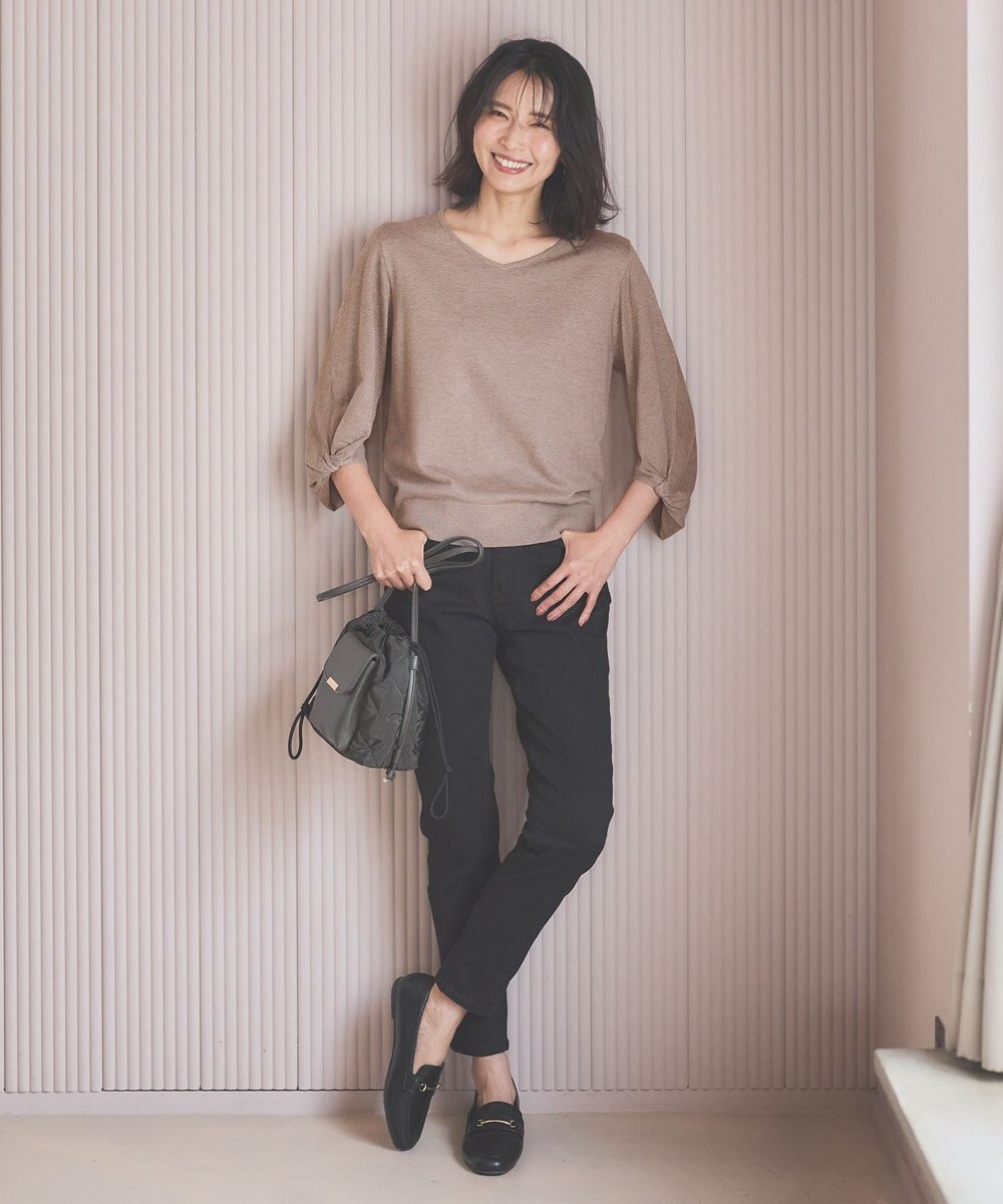 ANY 【洗濯機可】ボリュームスリーブニット 