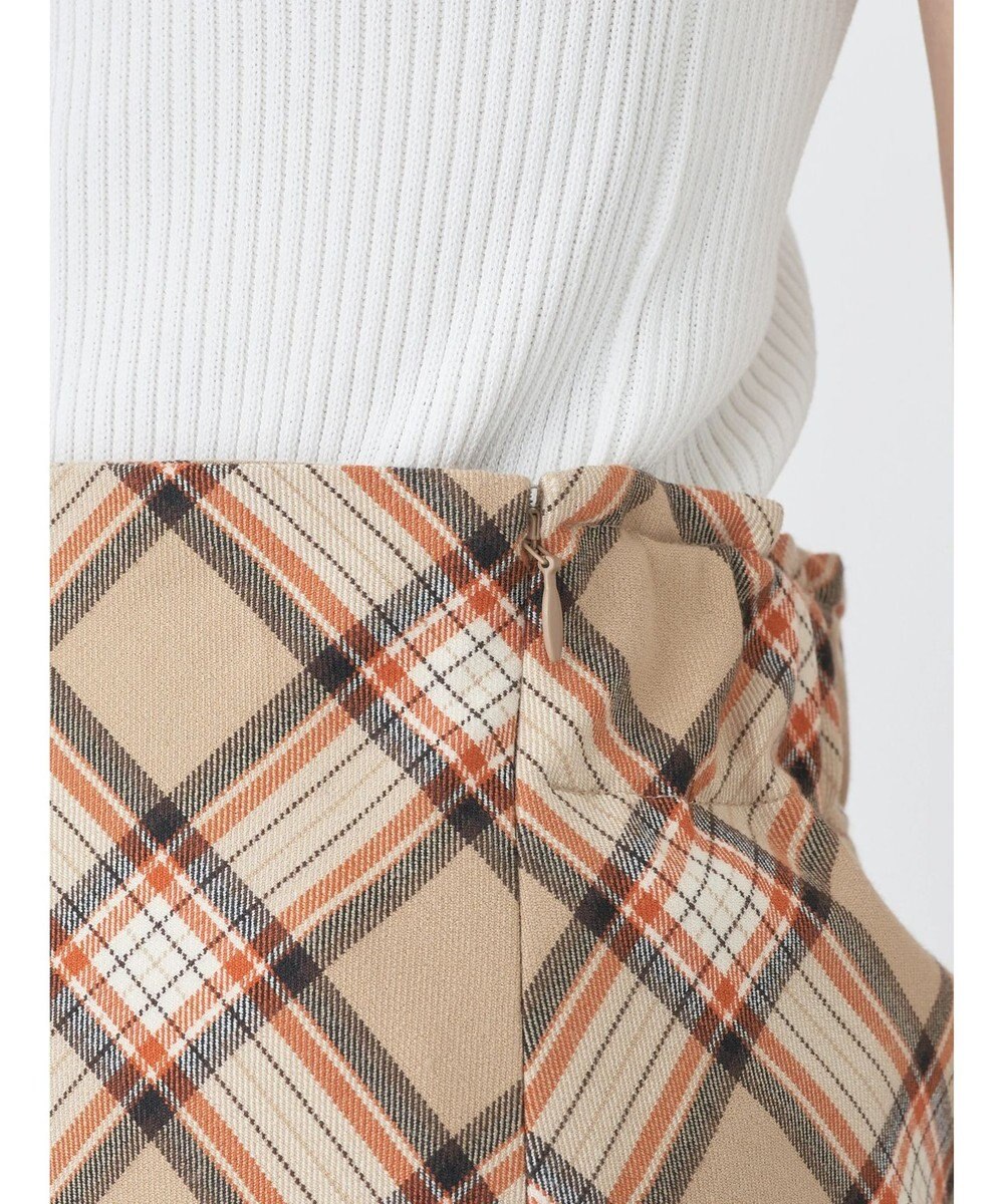 earth music&ecology チェック柄ナロースカート 