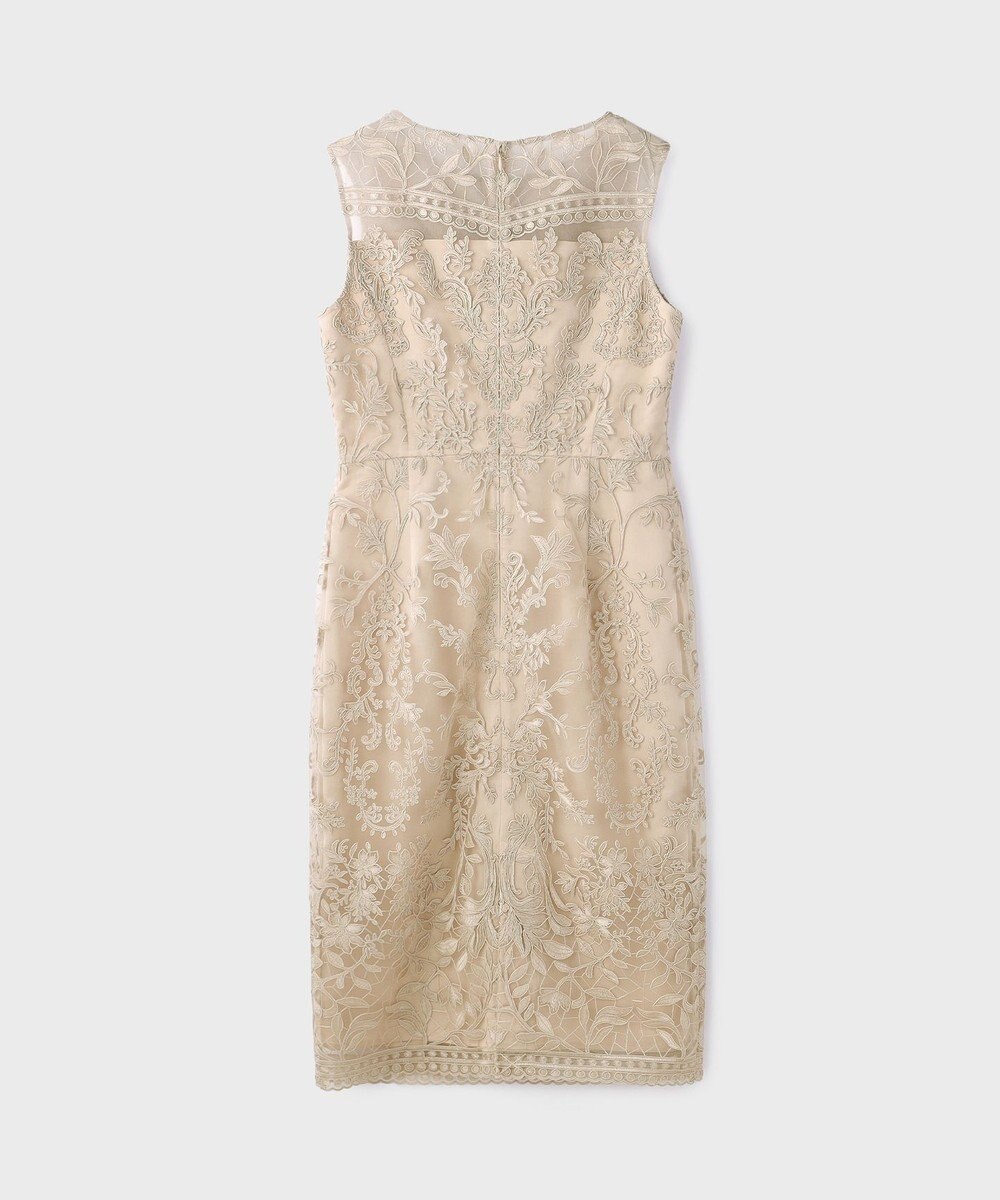 GRACE CONTINENTAL コ－ド刺繍タイトドレス 