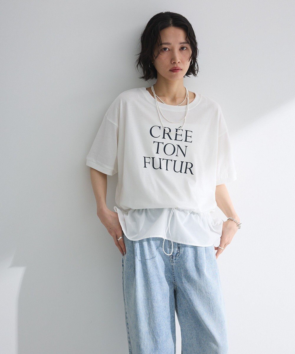 Green Parks ウエストドロストドッキングロゴプルオーバー 