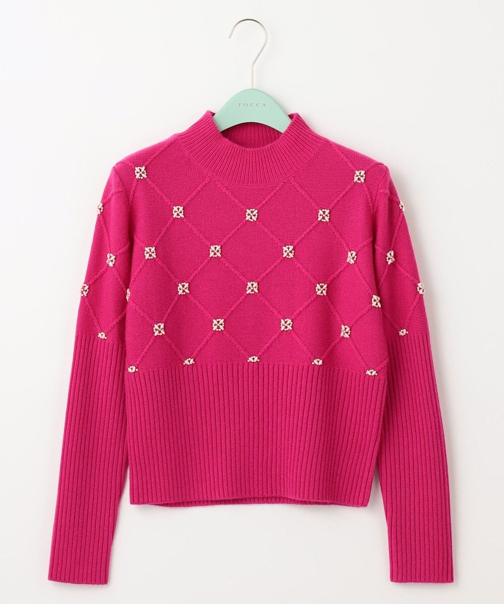 TOCCA 【洗える！】PEARL BOUQUET KNIT プルオーバー 