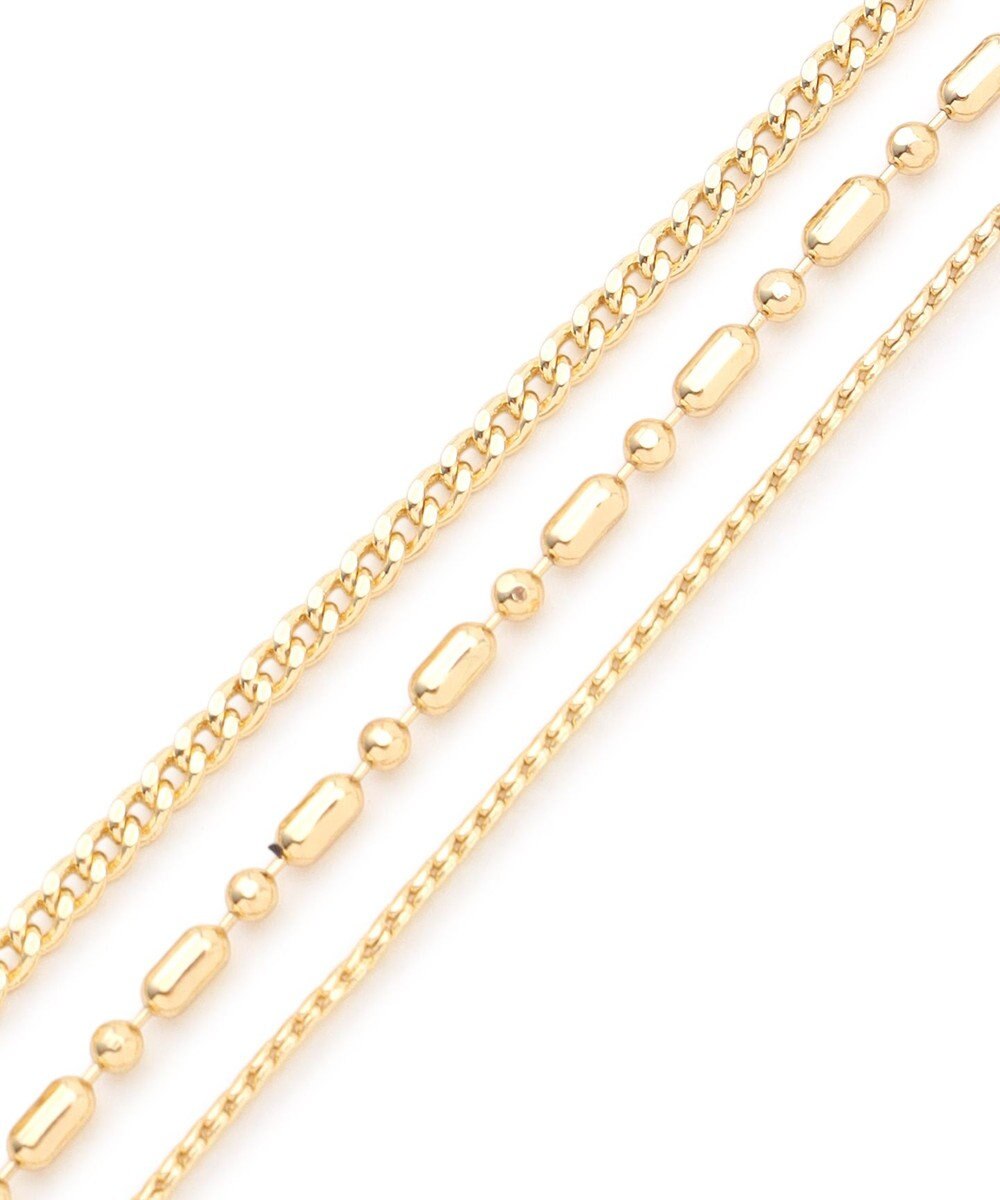 UNFILO マルチWAY 3連ネックレス 