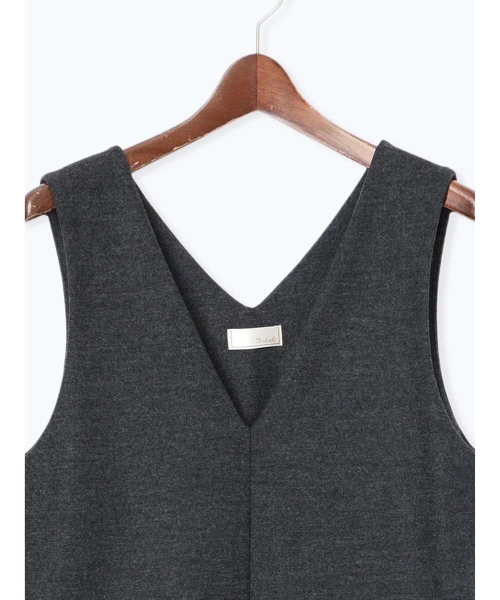 Te chichi ウール混ジャージージャンパースカート 