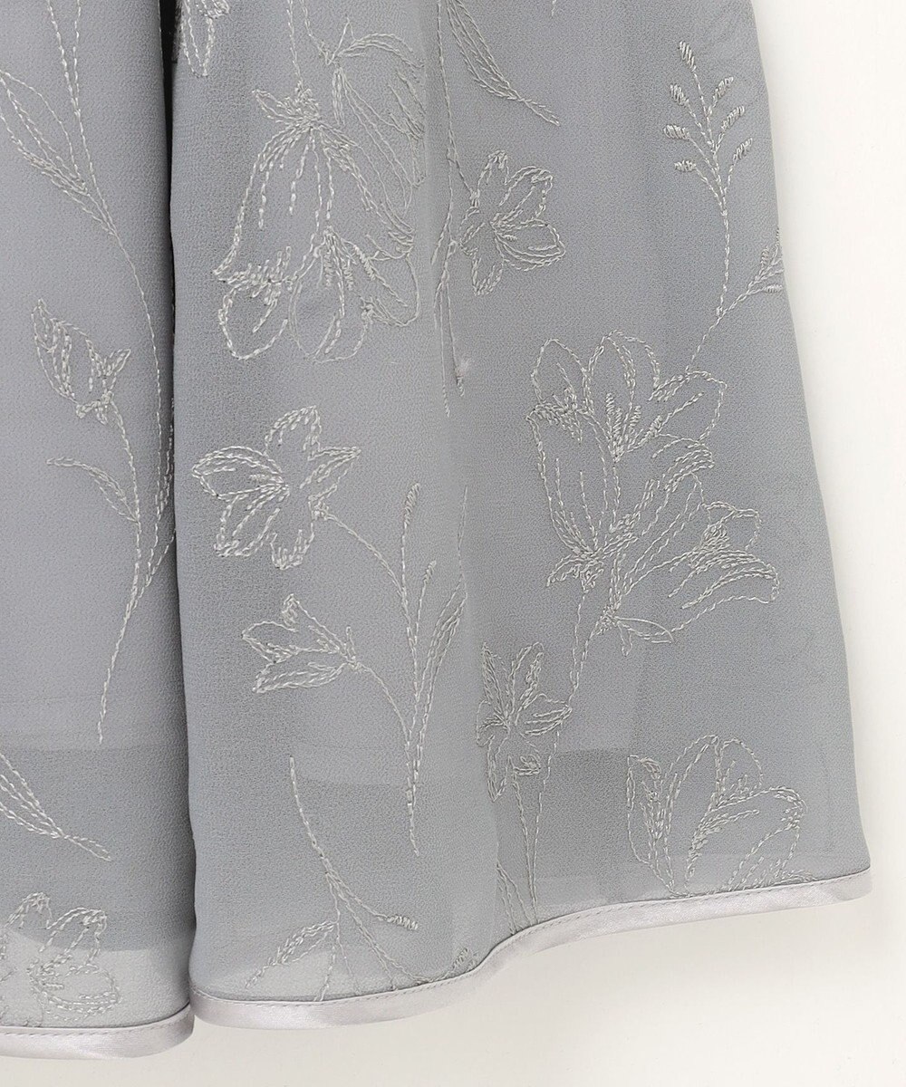 ANY SIS S 【洗える】ラインエンブロイダリー ドレス 