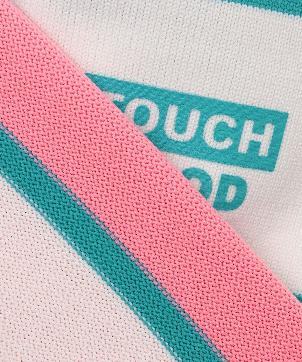 PW CIRCULUS 【WOMEN】【洗える/イージーケア】ロゴ ボーダー ニット ゴルフウェア レディース 