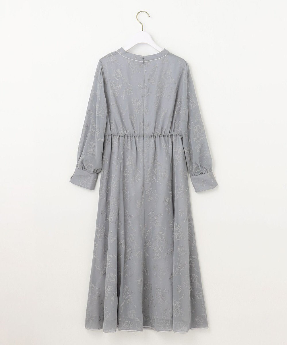 ANY SIS S 【洗える】ラインエンブロイダリー ドレス 
