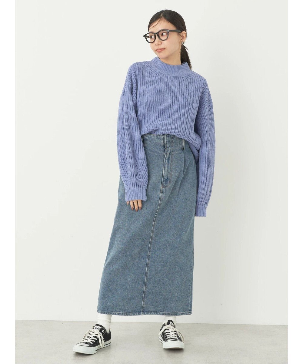 earth music&ecology マットベロアモールプルオーバー 