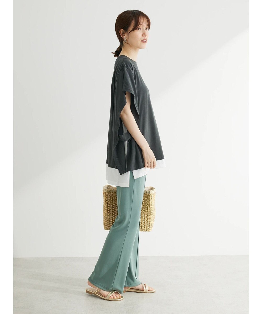 Green Parks ポンチョ風レイヤードチュニック 