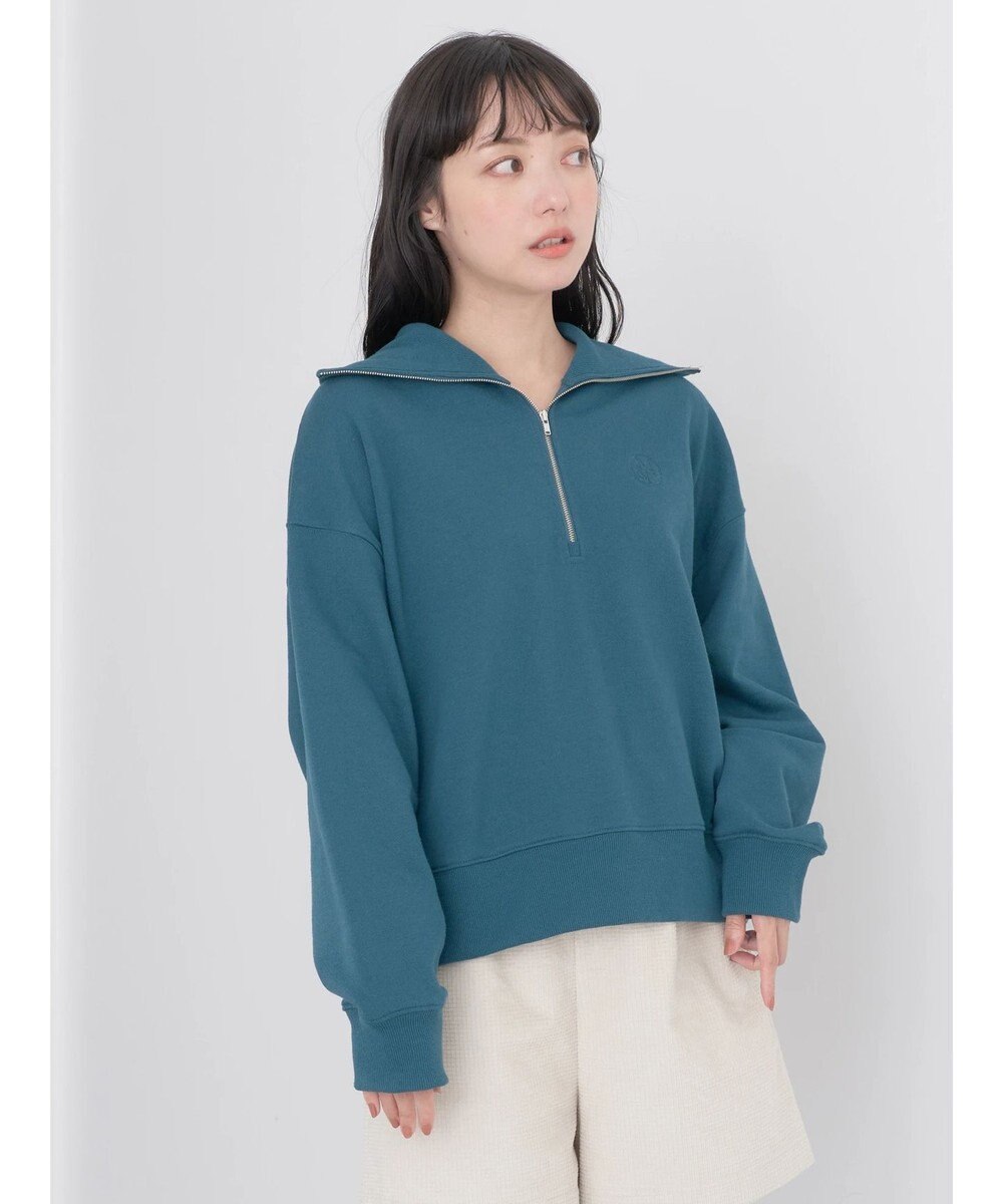 earth music&ecology ハーフＺＩＰスウェット 