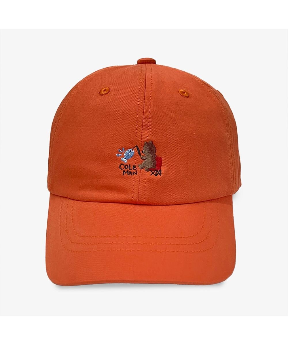 林八百吉商店 Coleman　キッズ  くまさん刺繡ツイルキャップ 