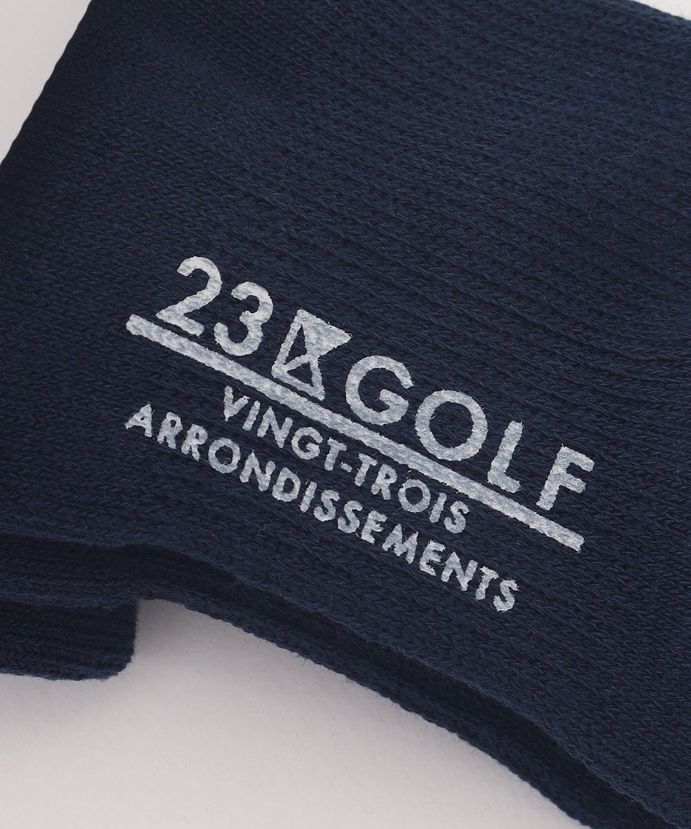 23区GOLF 【WOMEN】【日本製】ロゴレギュラー ソックス 