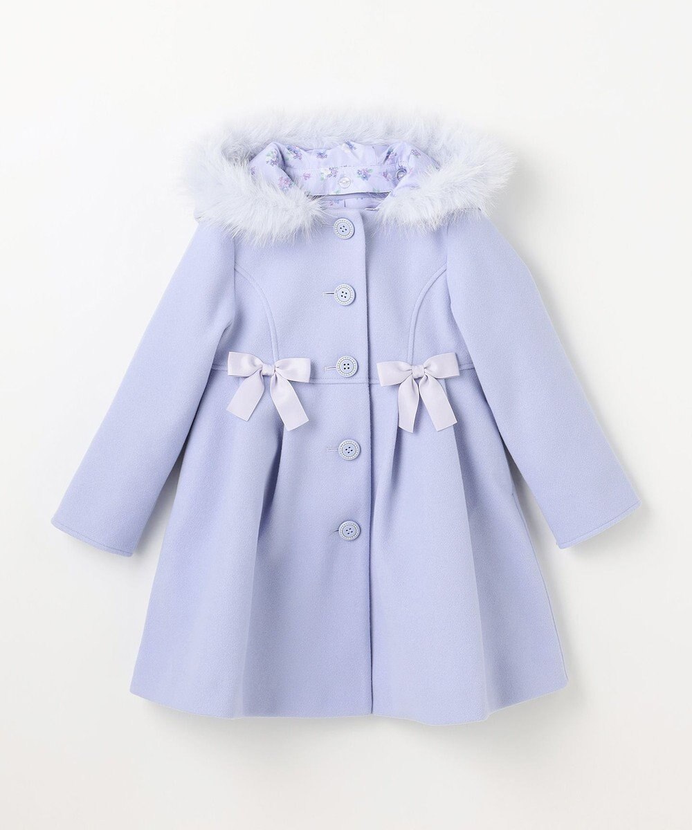 ANY KIDS 【フード取り外し可能】ウールライクコート 