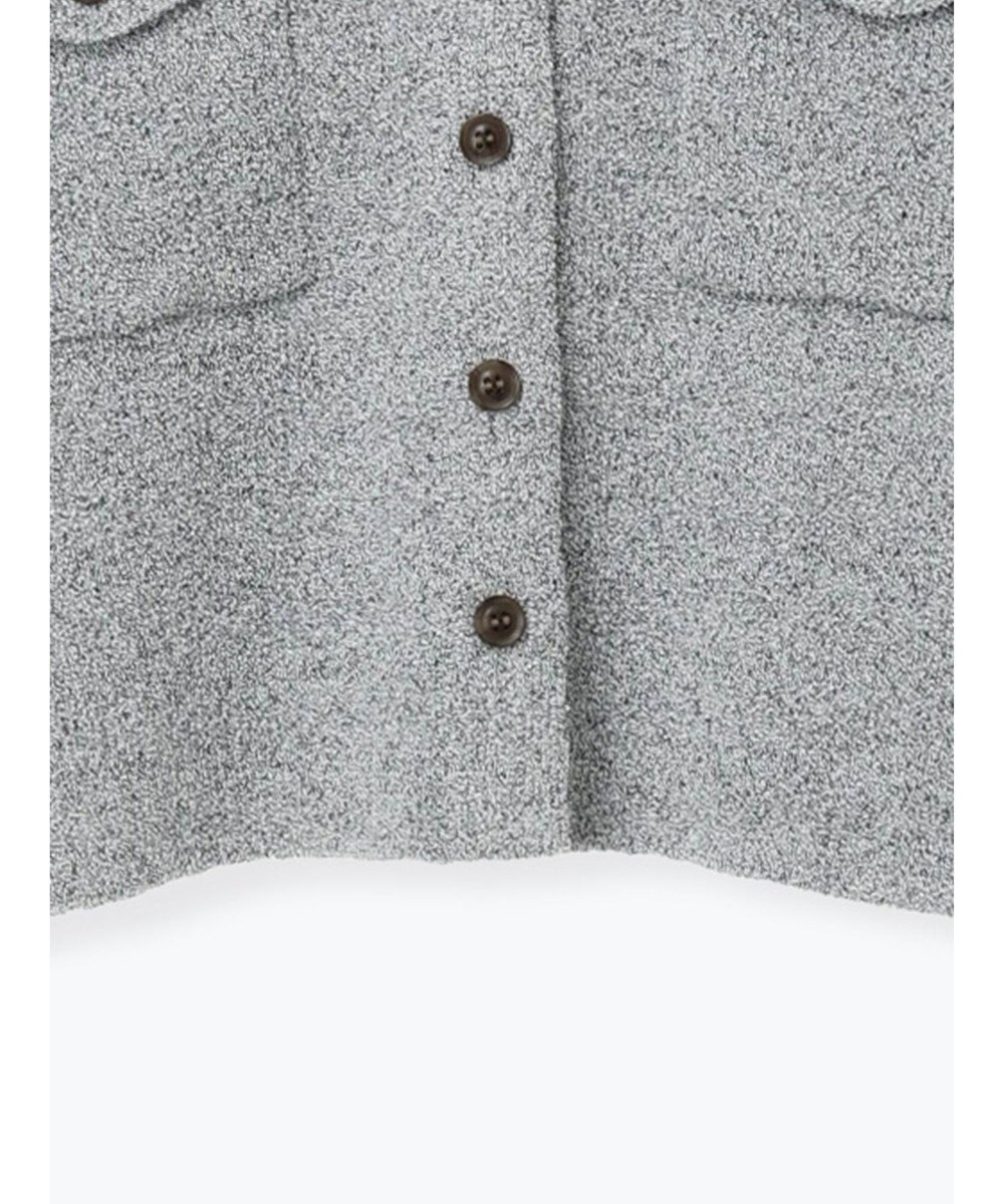 Te chichi メランジ衿ニットジャケット 