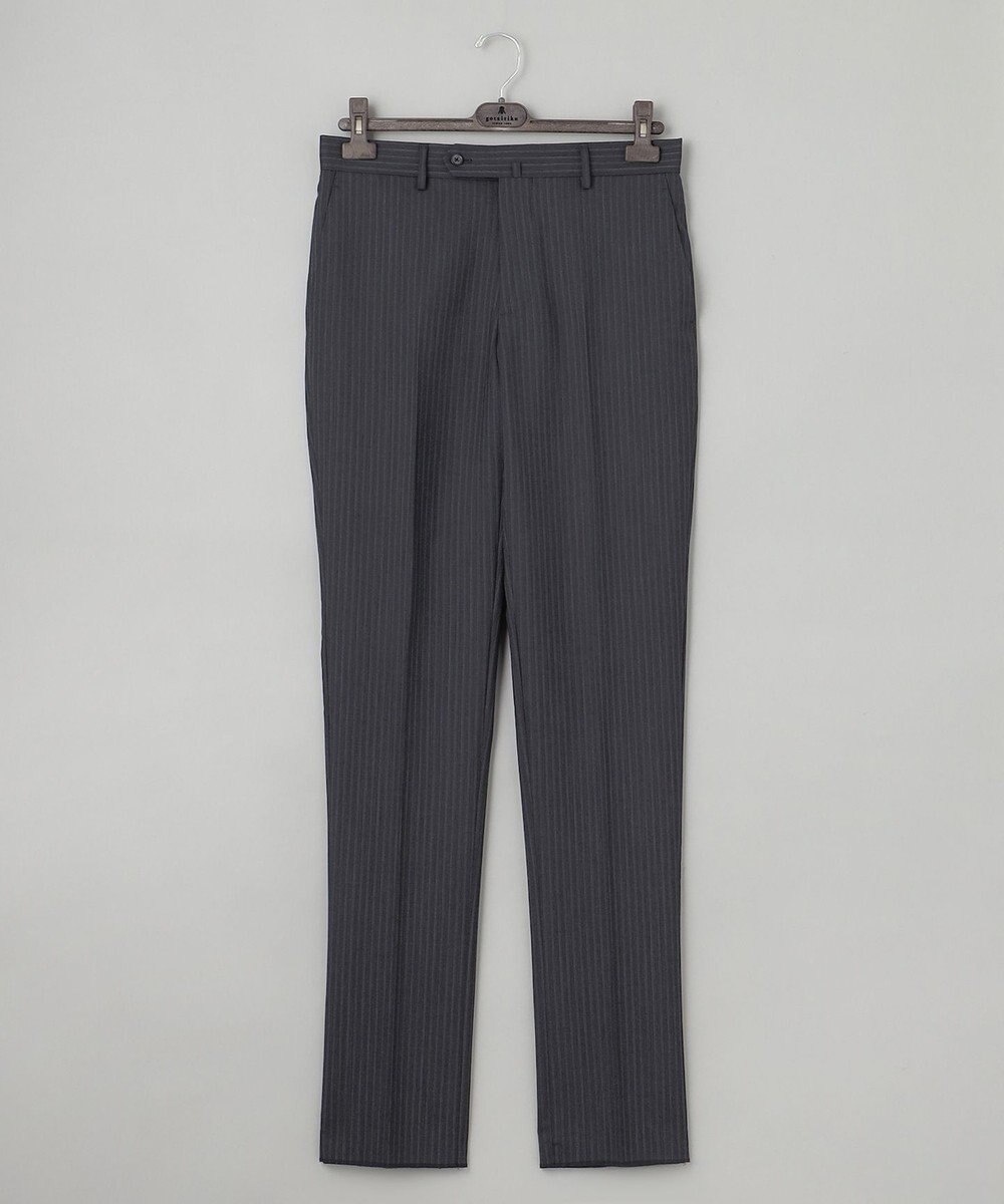 GOTAIRIKU 【御幸毛織】Superio160 ウールモヘヤシルクカシミヤ　スーツ（グレーストライプ） 