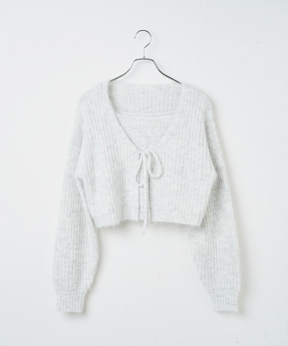 WEGO アンサンブルニットリボンカーデ 