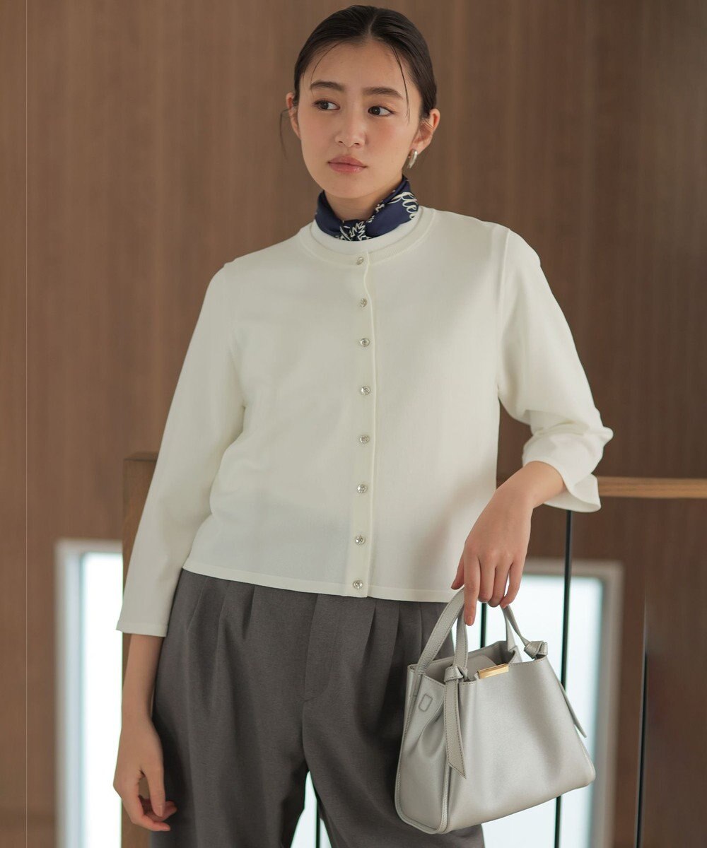 組曲 マイラックカラー カーディガン 