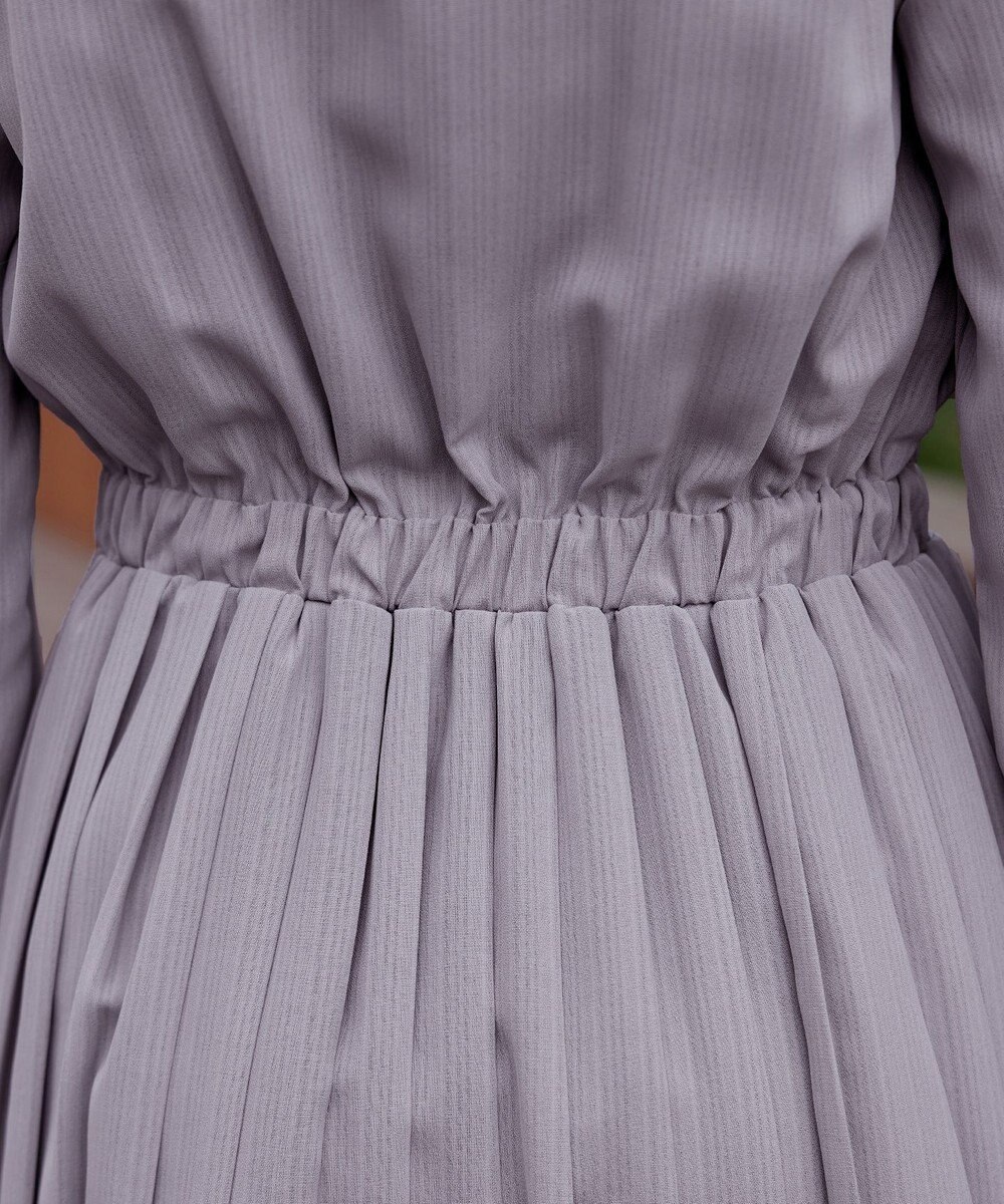 Tiaclasse 【新色追加・洗える】パールボタンプリーツワンピース 