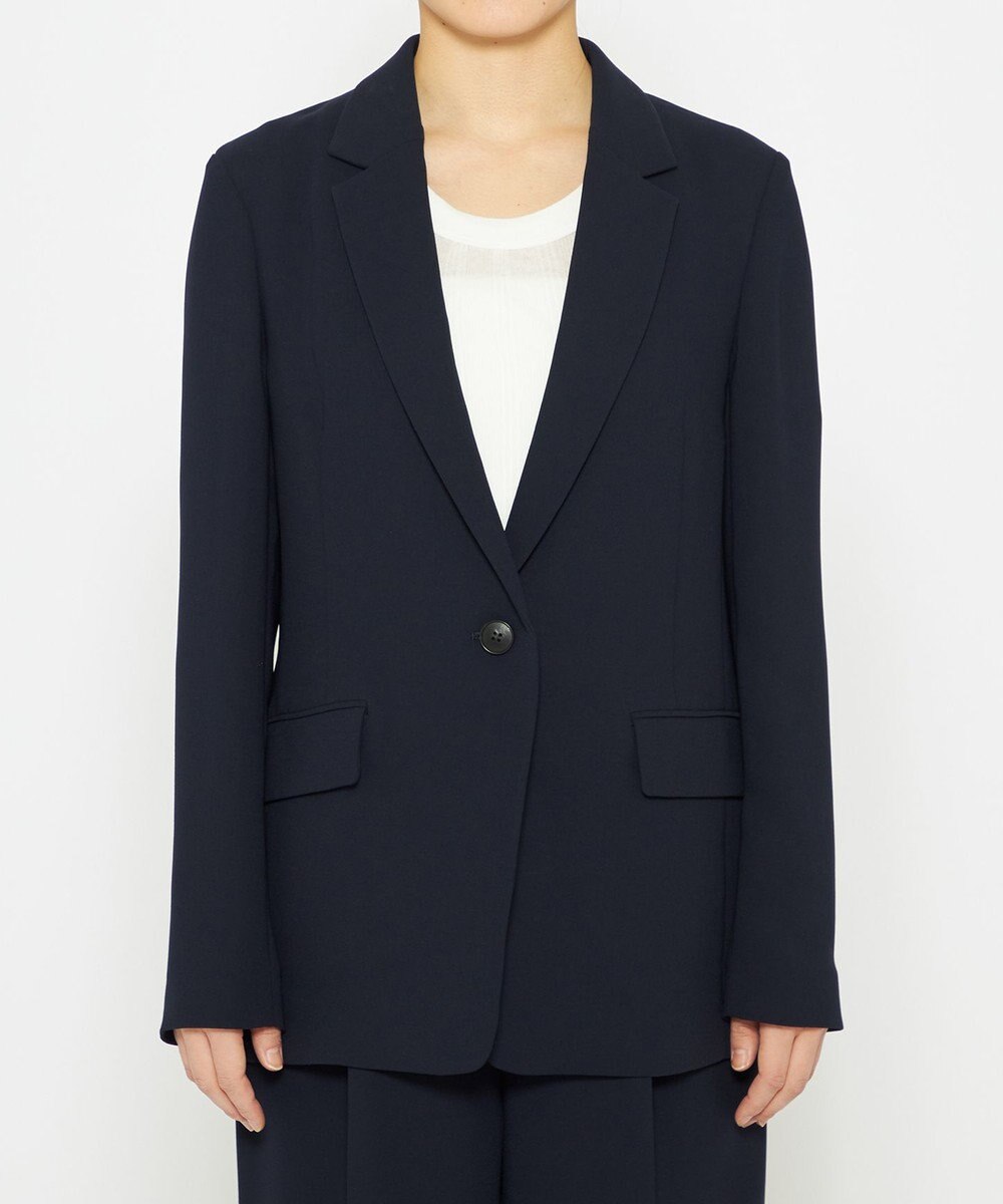 uncrave 【防シワ・洗濯機洗い可】ウォッシャブル ダブルクロス ジャケット 